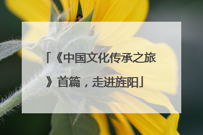 《中国文化传承之旅》首篇，走进旌阳